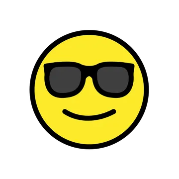Smiling face with sunglasses