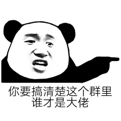 你要搞清楚这个群里谁才是大佬