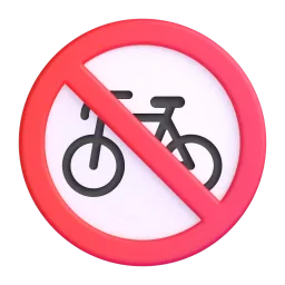 No bicycles