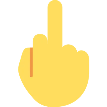 竖中指