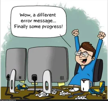 Programmer Story After Finding Different Error Message
