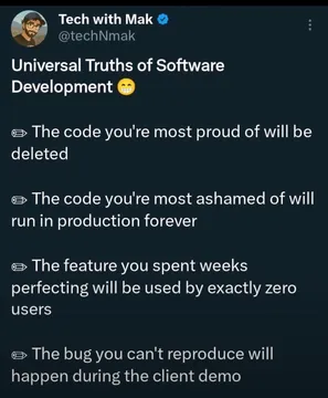 Universal Truths Of Software Development