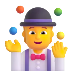 Person juggling