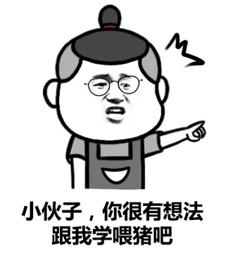 小伙子，你很有想法，跟我学喂猪吧！（月代头）