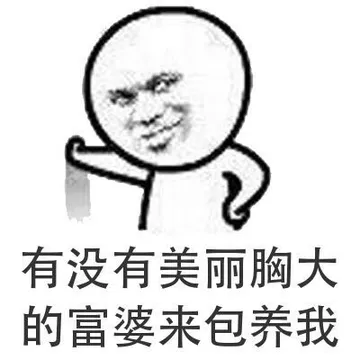 有没有美丽胸大的富婆来包养我呢？