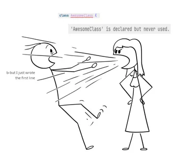Eslint After One Line Of Code