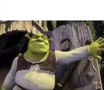 Shrek opens the door
