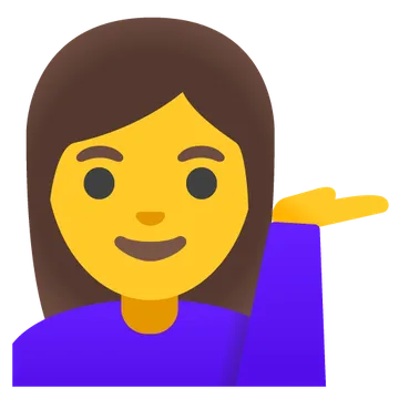 Woman tipping hand