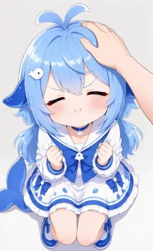 pouting DeepSeek-chan: 'Waaah, headpats make me dumber!' meme