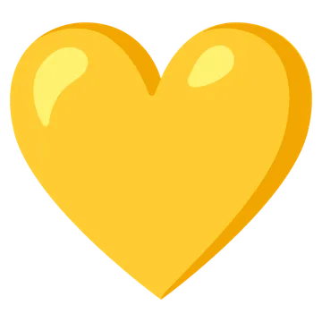 Yellow heart