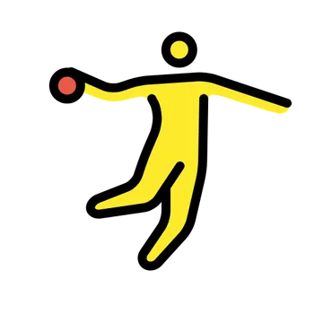 Person playing handball