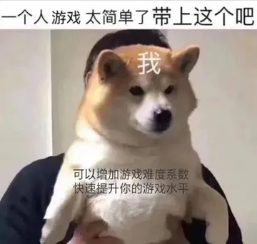 一个人游戏太简单了带上这个吧表情包- PSP99游戏网