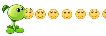 豌豆射手发射微笑emoji
