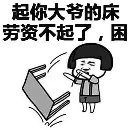 起你大爷的床，劳资不起了，困