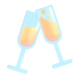 Clinking glasses