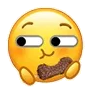 小黄脸吃东西