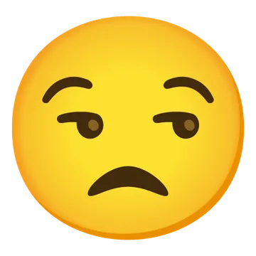 Unamused face