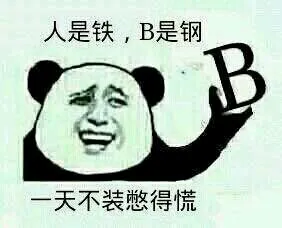 人是铁B是钢一天不装憋得慌