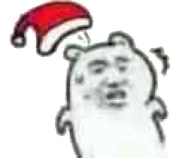 坏坏戴圣诞帽？