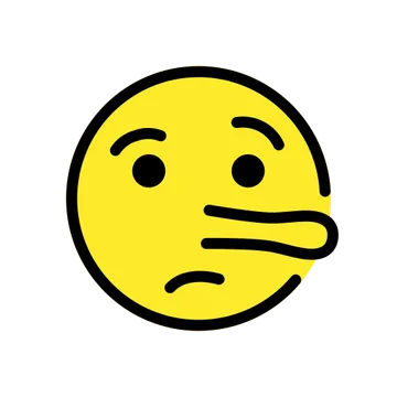 Lying face