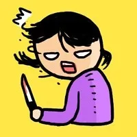 把自己头发给割掉