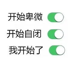 开始卑微.开始自闭.我开始了