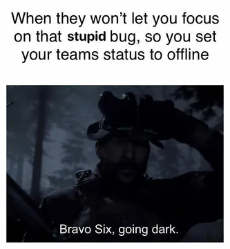 Going Offline To Fix One Bug