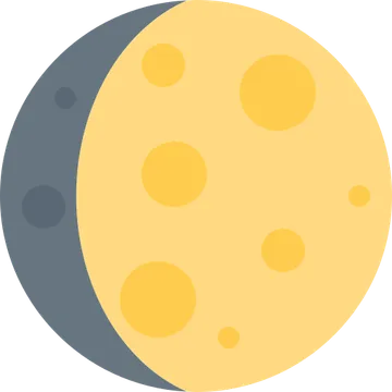 Waxing gibbous moon