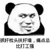 抓好枕头扶好墙.痛点总比打工强