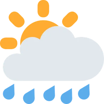 Sun behind rain cloud
