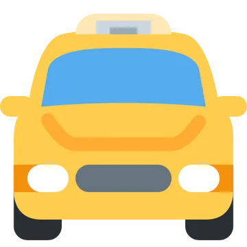 Oncoming taxi