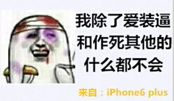 我除了爱装逼和作死其他的什么都不会（来自iphone 6plus）
