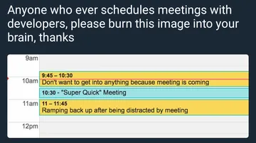Meetings as a developer