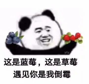 这是蓝莓.这是草莓遇见你是我倒霉