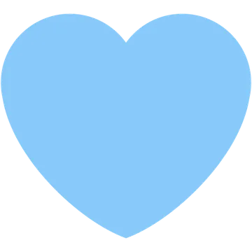 Light blue heart