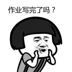 作业写完了吗?