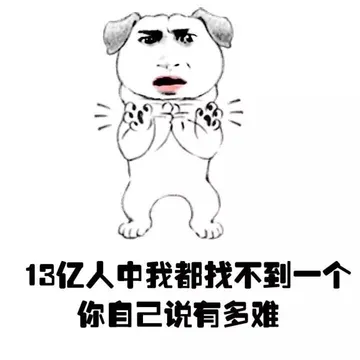 13亿了中我都找不到一个，你自己说有多难！