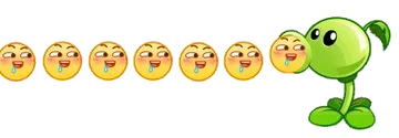 豌豆射手加速发射馋了emoji