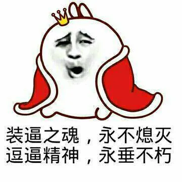 装逼之魂.永不熄灭.逗逼精神.永垂不朽