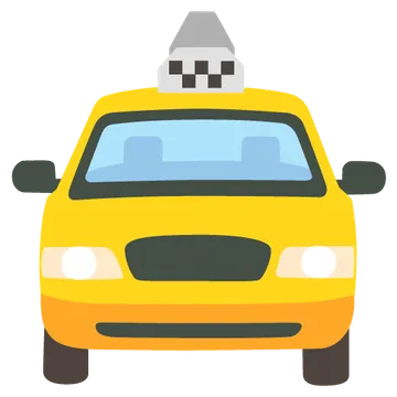 Oncoming taxi