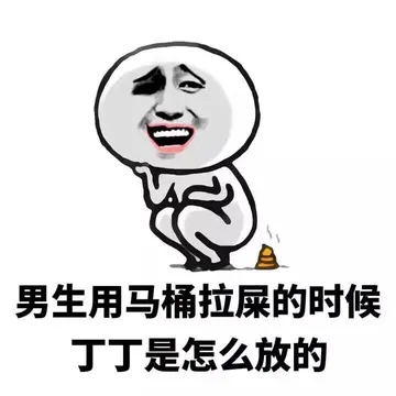 男生 用马桶拉屎的时候，丁丁是怎么放的？