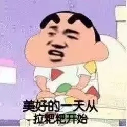 美好的一天从拉粑粑开始（蜡笔小新表情包）