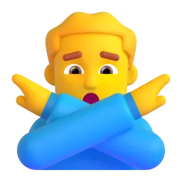 禁止手势男
