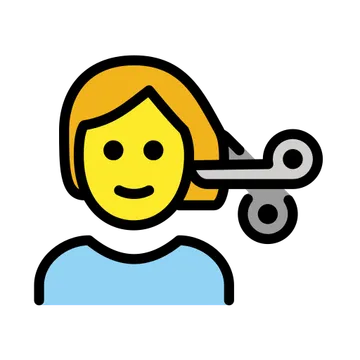 Person getting haircut