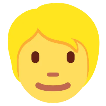 Person: blond hair