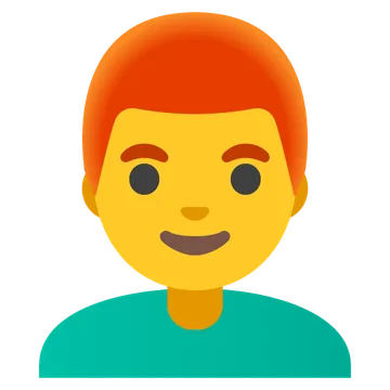 Man: red hair