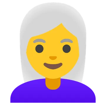 Woman: white hair