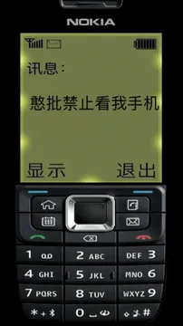 憨批禁止看我手机（诺基亚手机锁屏壁纸）
