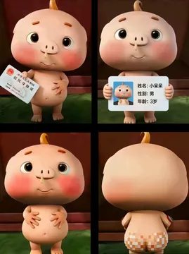 裸猪呆呆表情包
