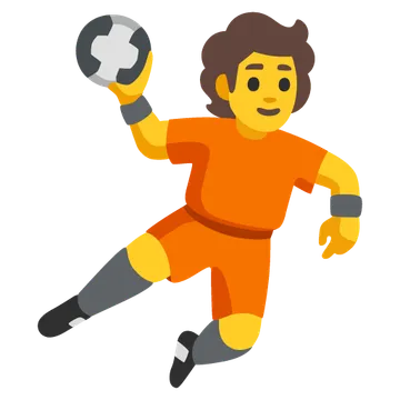 Person playing handball